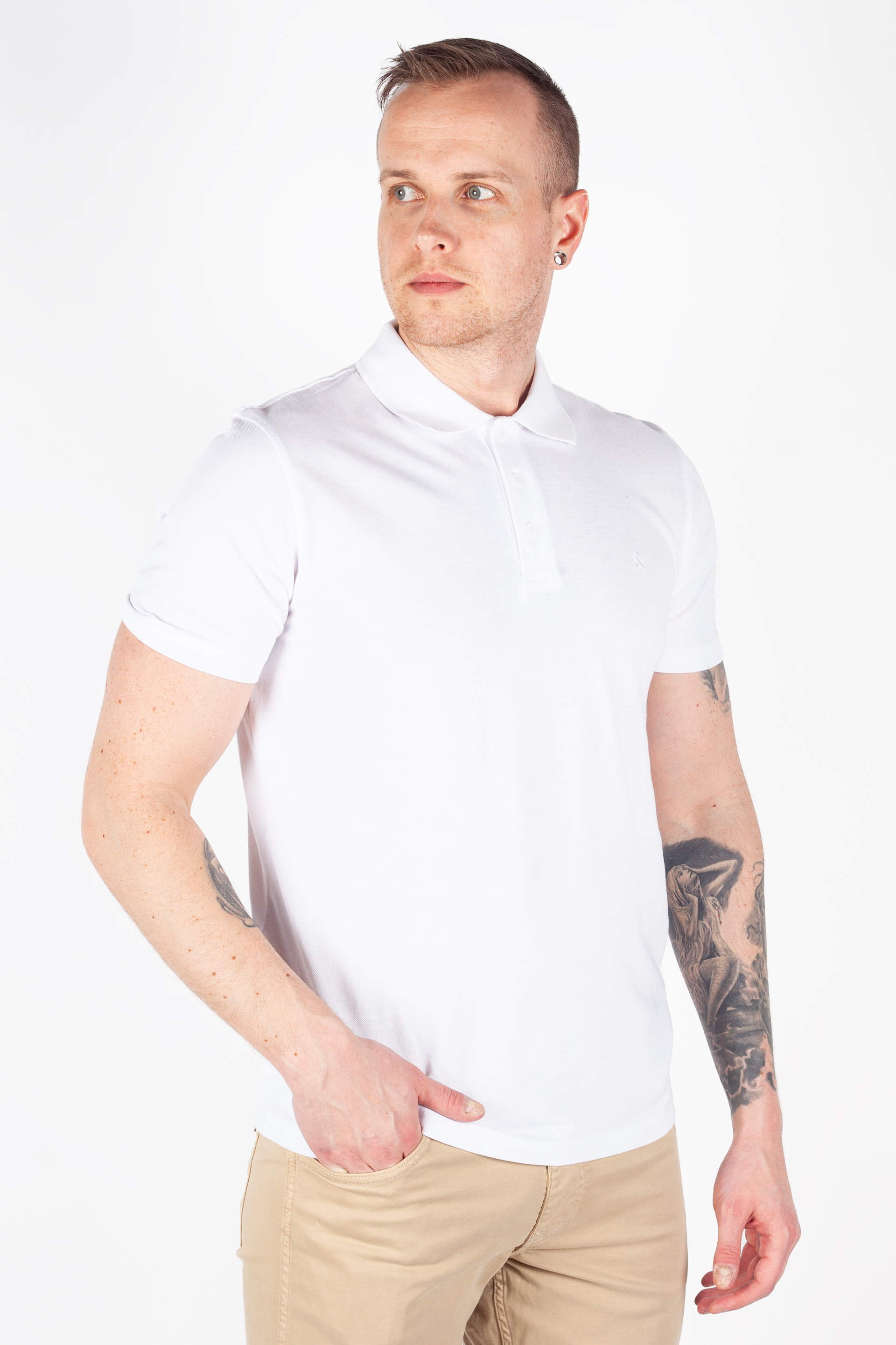 Poloshirts JACK & JONES 12175007-White-SOLID
