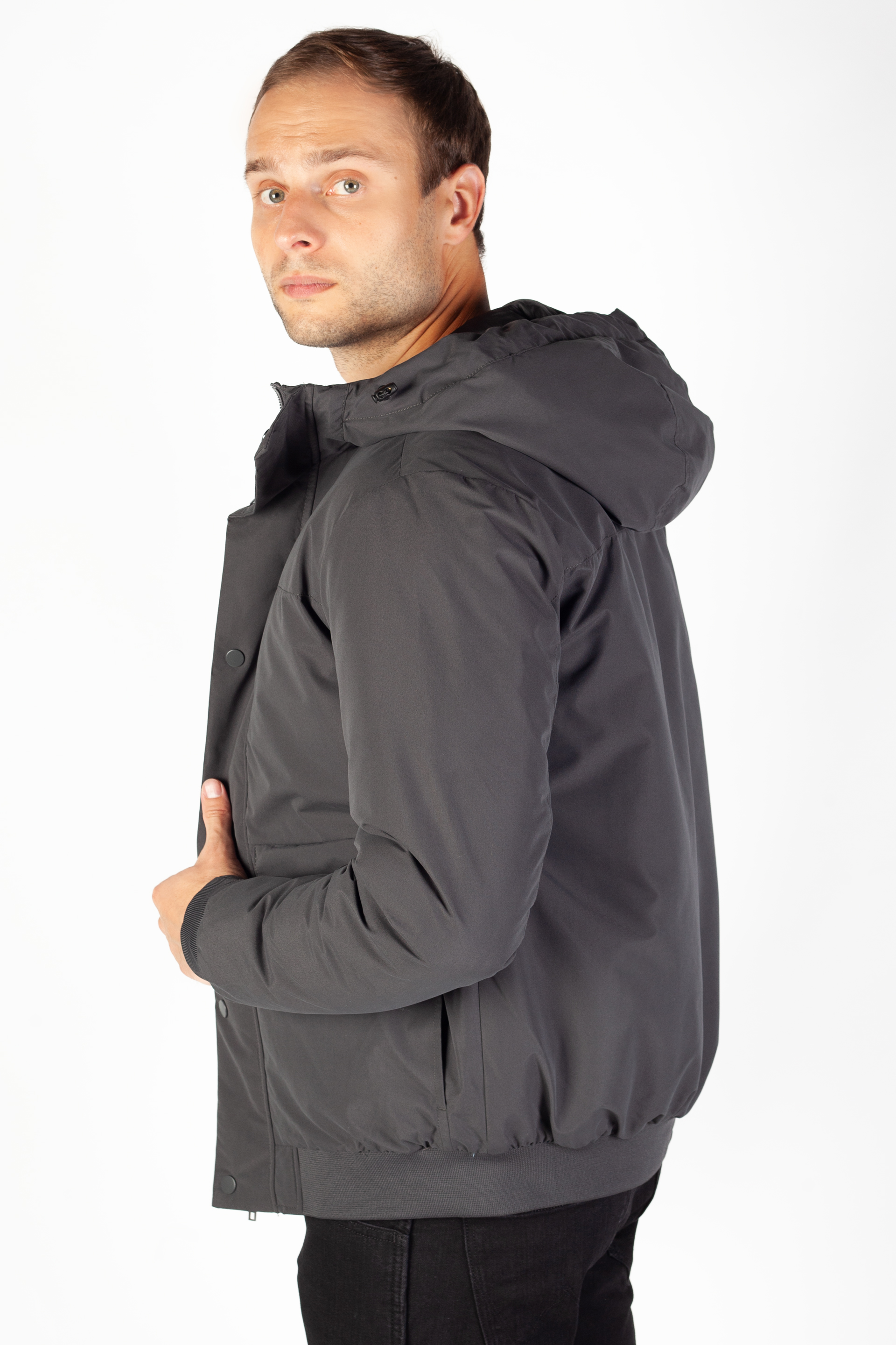 Winterjacke JACK & JONES 12236023-Asphalt