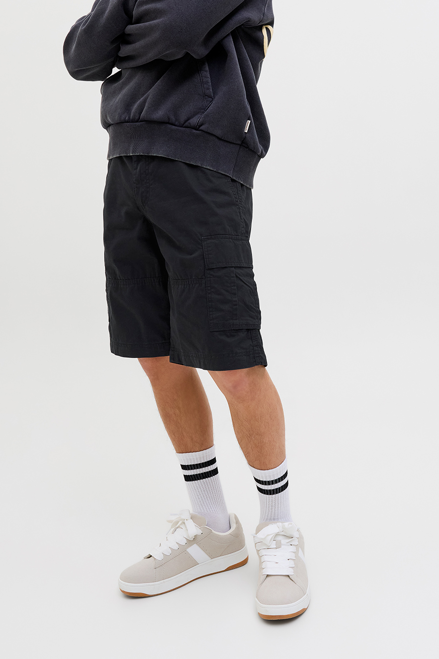 Stoff Shorts JACK & JONES 12254276-Black