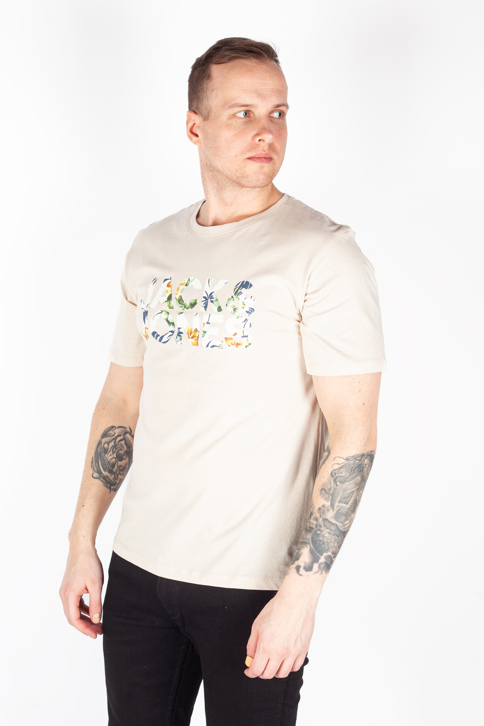 T-Shirts JACK & JONES 12277928-Moonbeam