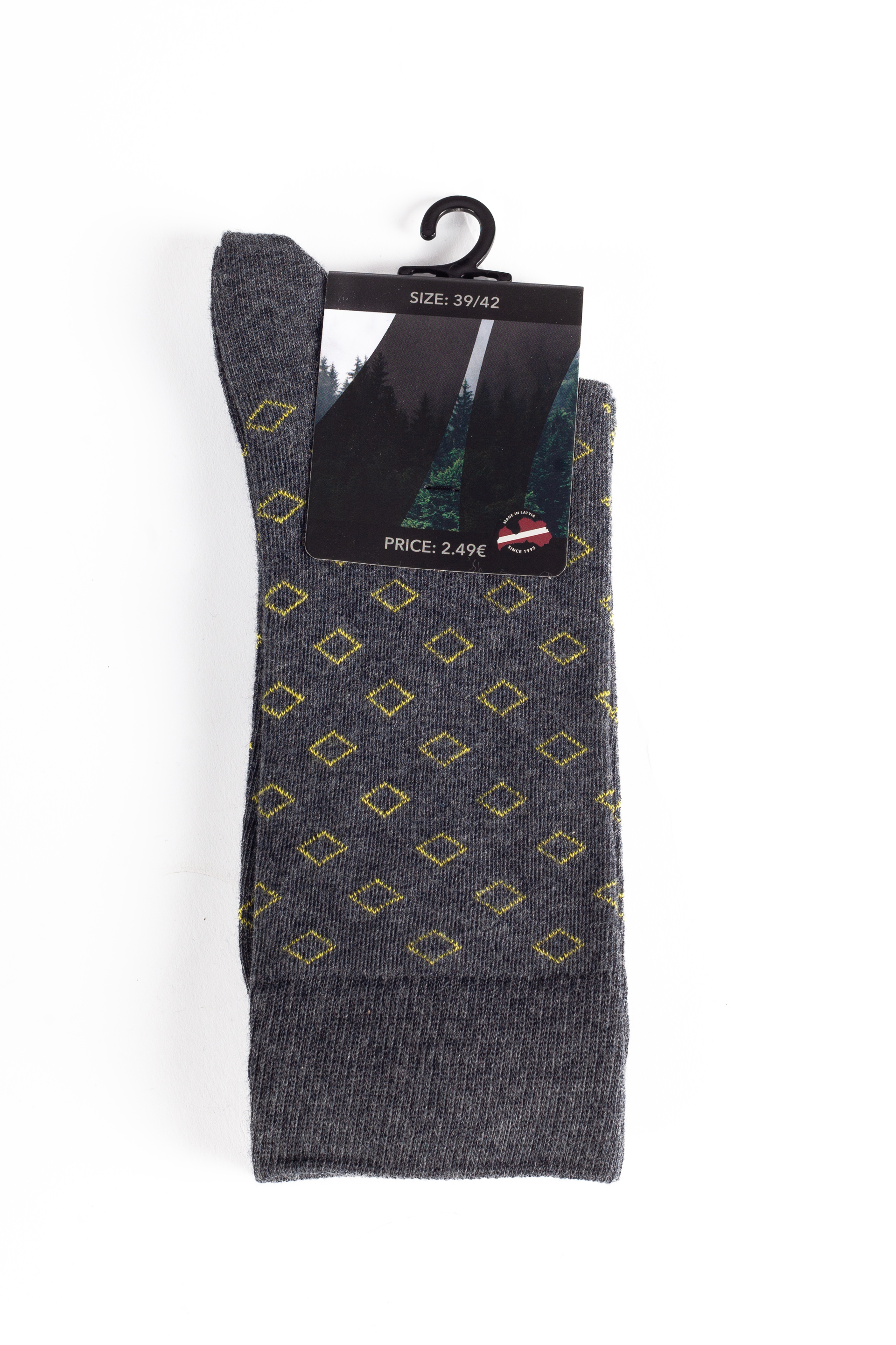 Socken X JEANS 18S98-3-GREY-YELLOW