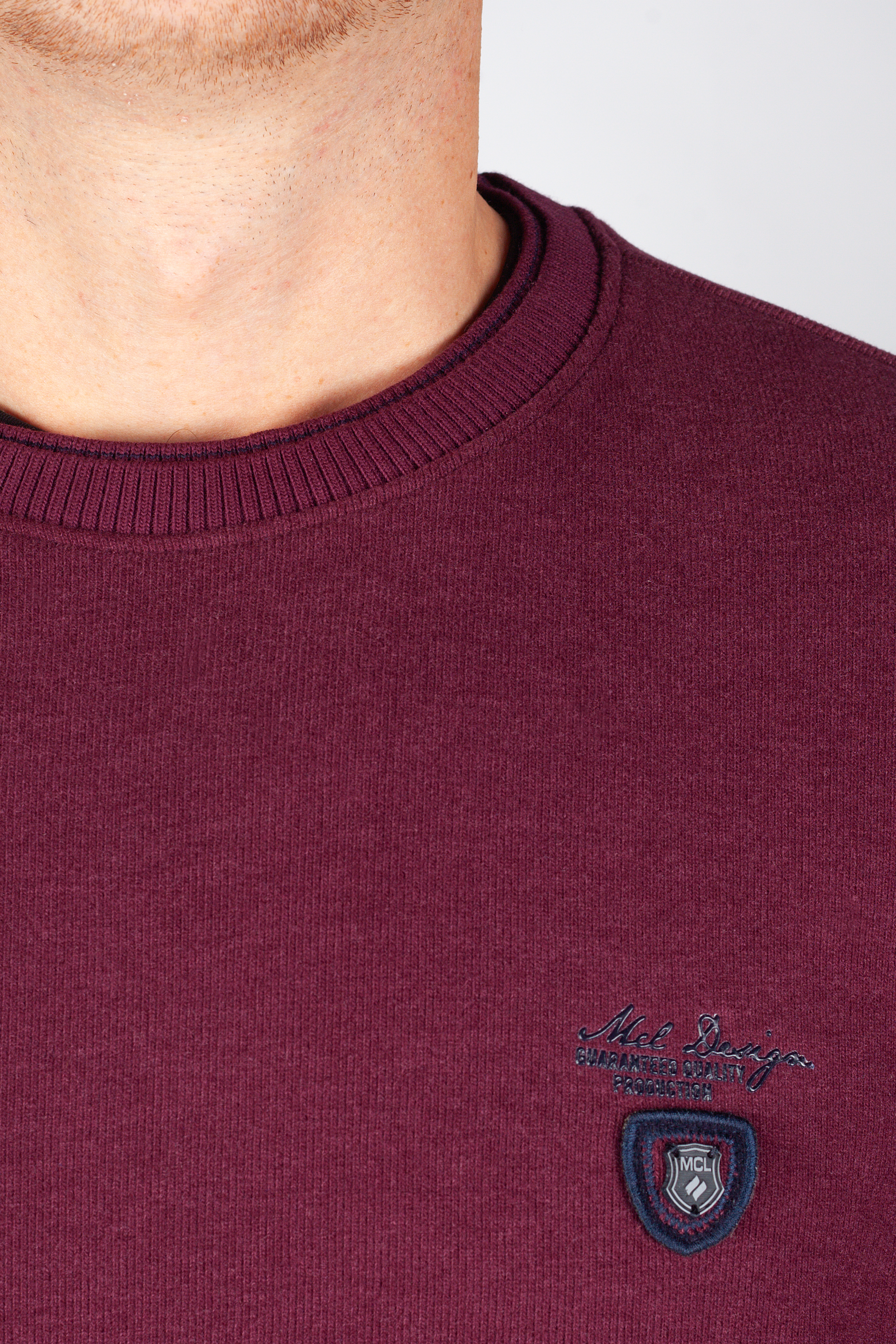 Strickpullover MCL 27643-BORDO-MELANJ