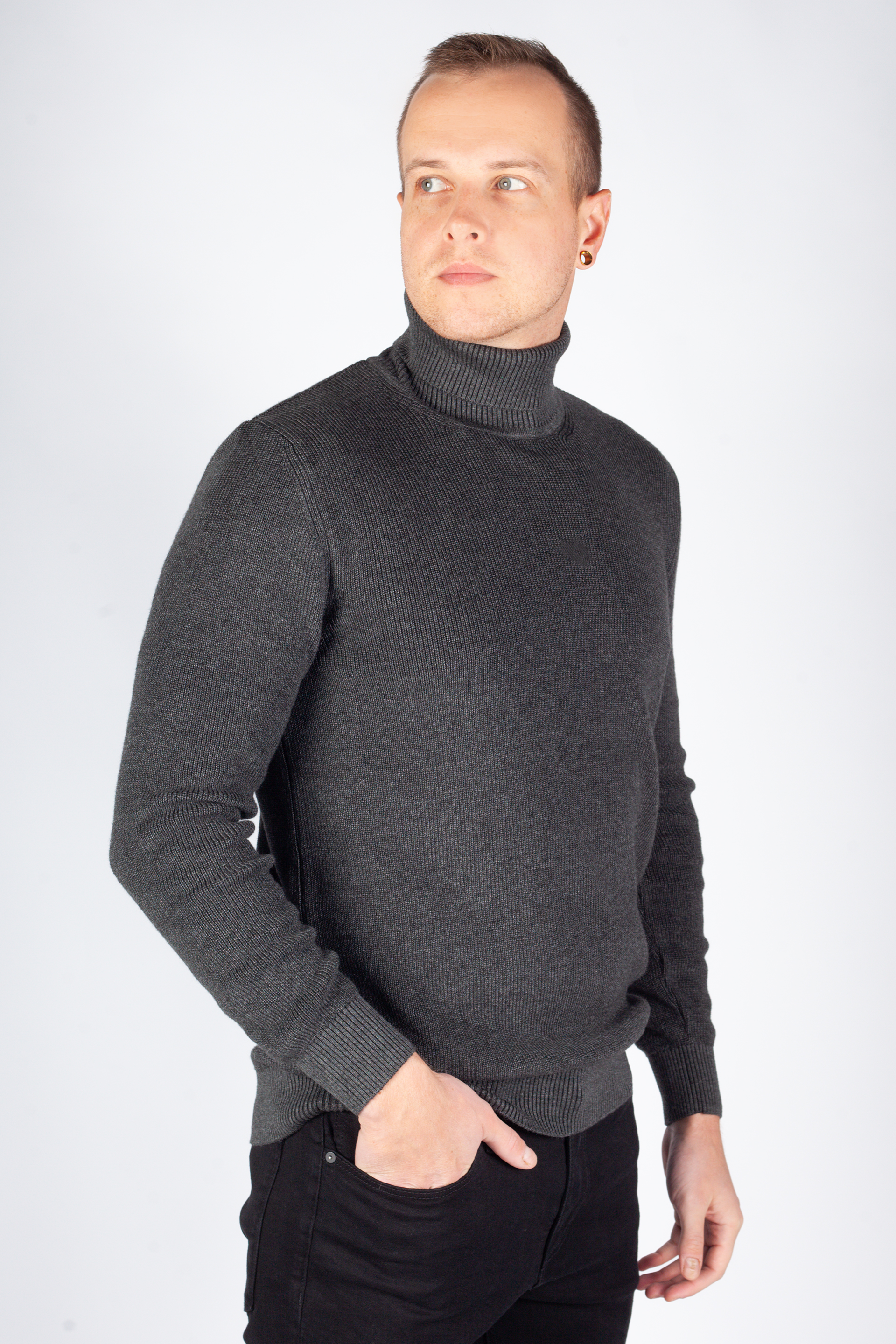 Rollkragenpullover MCL 33811-FUMELMELANJ