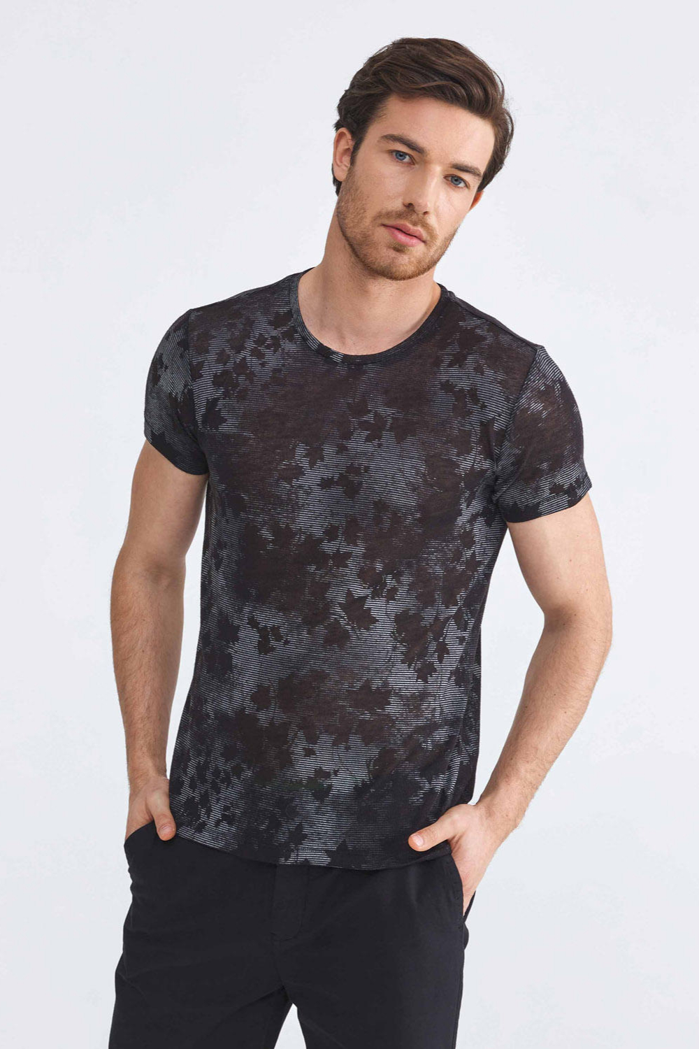 T-Shirts XINT 501595-SIYAH