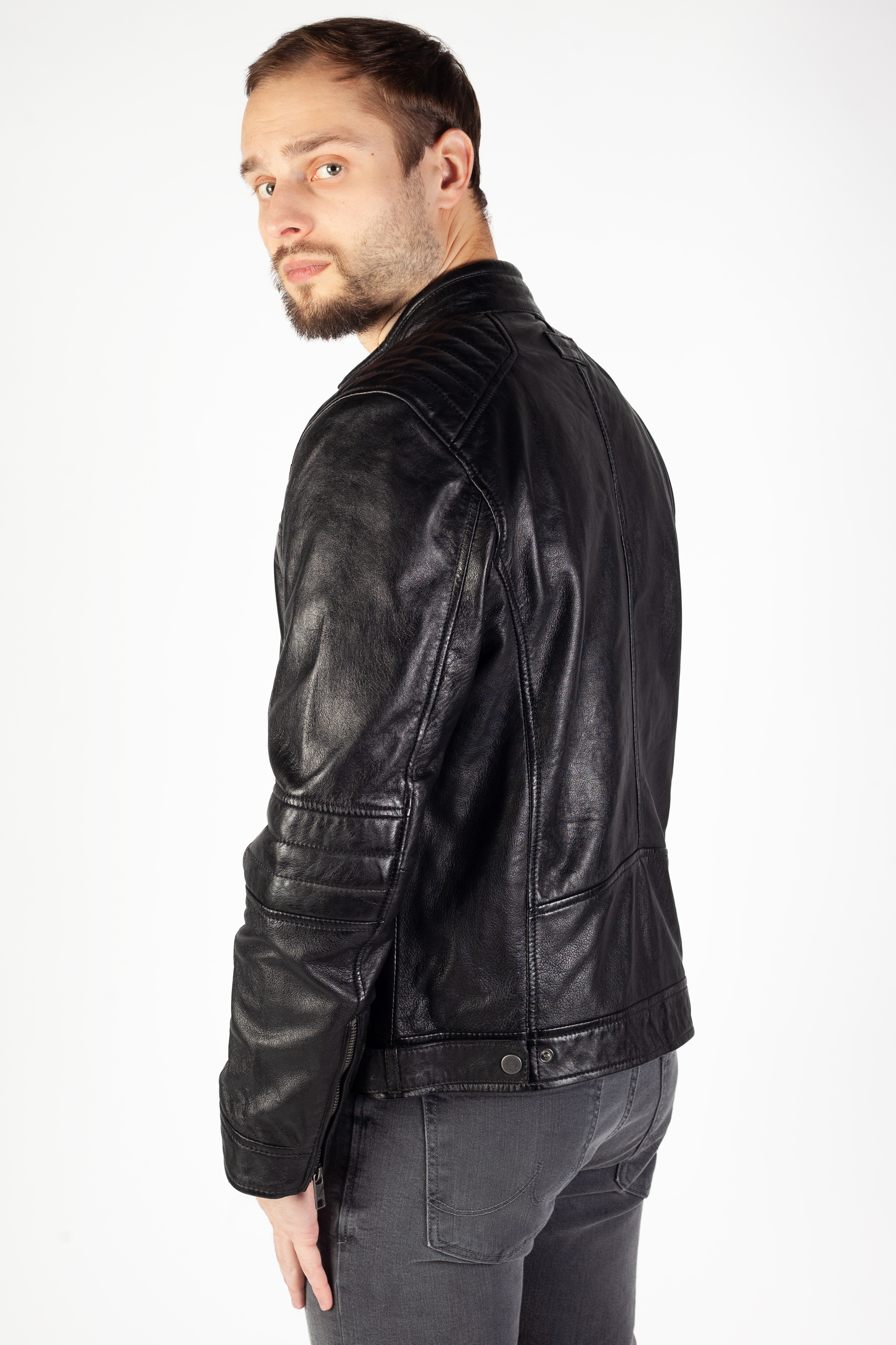 Lederjacke DEERCRAFT DMIsmael-LASV-black