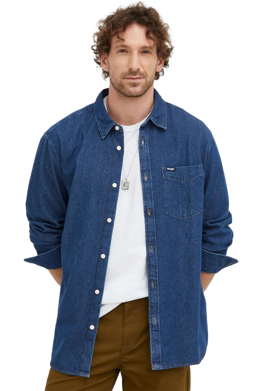 Jeanshemd WRANGLER W5B9LW023