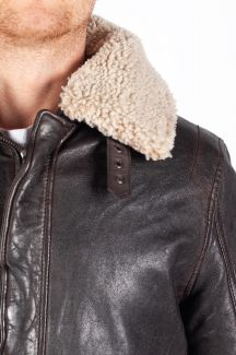 Lederjacke mit Futter GIPSY 1201-0624-brown