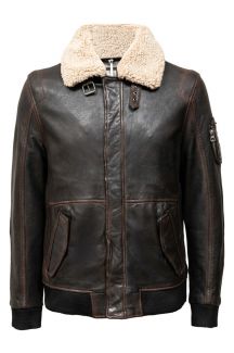 Lederjacke mit Futter GIPSY 1201-0624-brown
