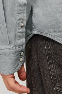 Jeanshemd JACK & JONES 12138115-Light-Grey