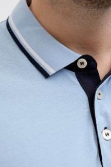 Poloshirts JACK & JONES 12143859-Chambray-Blue