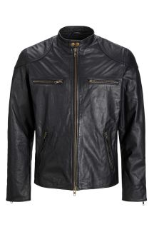 Lederjacke JACK & JONES 12204667-Black