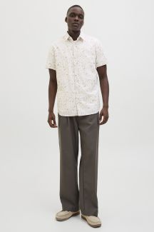 Leinenhemd JACK & JONES 12274951-Cloud-Dancer