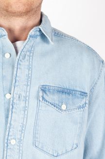 Jeanshemd JACK & JONES 12275137-Light-Blue