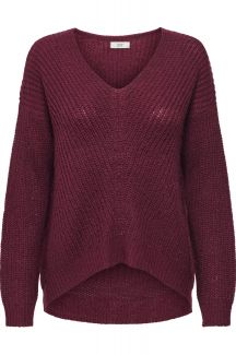 Strickpullover JACQUELINE DE YONG 15208245-Cabernet-WBP