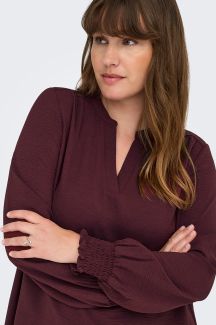 Blusen ONLY CARMAKOMA 15285157-Tawny-Port