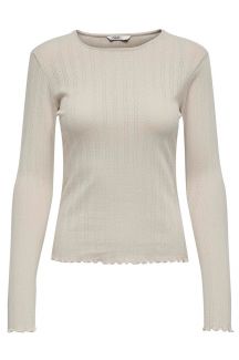 Langarmshirt ONLY 15291987-Pumice-Stone