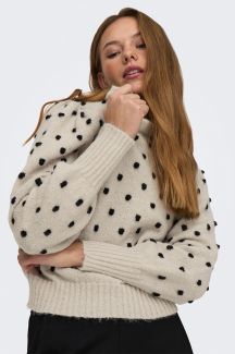 Strickpullover JACQUELINE DE YONG 15304813-Cement-BLACK