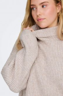 Strickpullover ONLY 15321177-Oatmeal-MEL