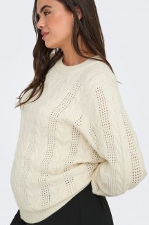 Strickpullover ONLY CARMAKOMA 15358155-Whitecap-Gray