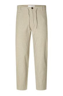 Leinenhose SELECTED 16087636-Vetiver