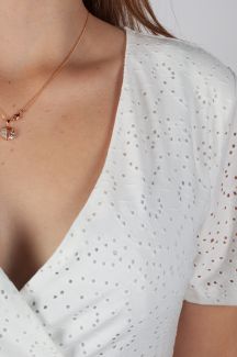 Kleid PIECES 17154461-Cloud-Dancer