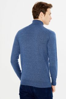 Rollkragenpullover MCL 18912-MAVI-MELANJ