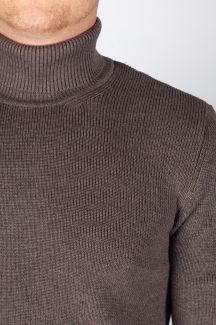 Rollkragenpullover MCL 33811-KAHVEMELANJ