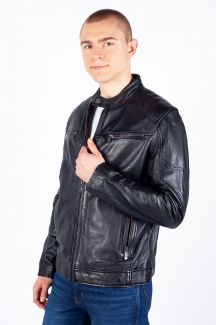 Lederjacke DEERCRAFT 3701-0126-black