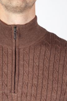 Strickpullover FRAPPOLI 4756-FOCUS-KAHVE