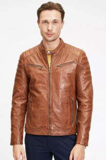 Lederjacke GIPSY GMChesto -LAORV-cognac