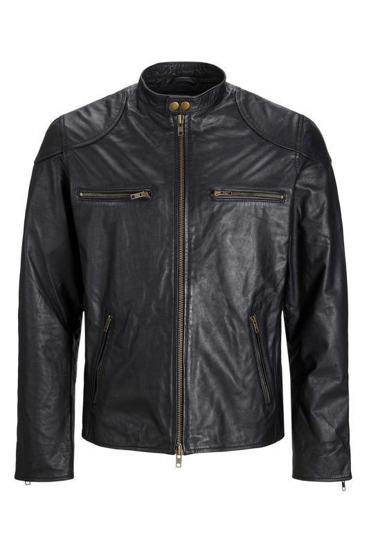 Lederjacke JACK & JONES 12204667-Black