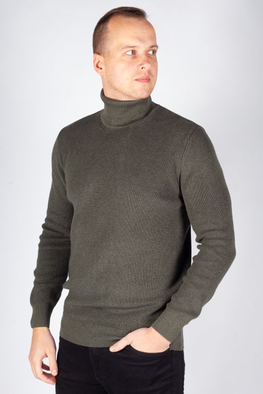 Rollkragenpullover MCL 33811-HAKI-MELANJ