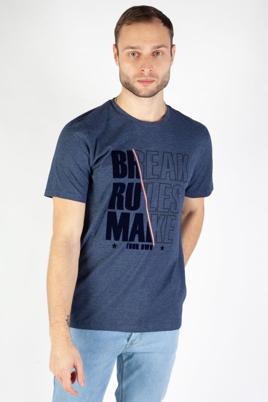 T-Shirts MCL 35760-LACIVERT-MELANJ