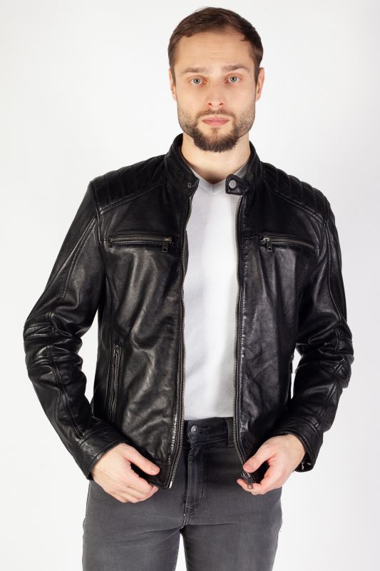 Lederjacke DEERCRAFT DMIsmael-LASV-black