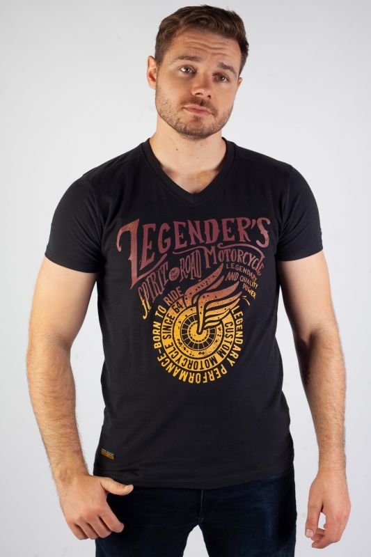 T-Shirts LEGENDERS HARTMAN-BLACK