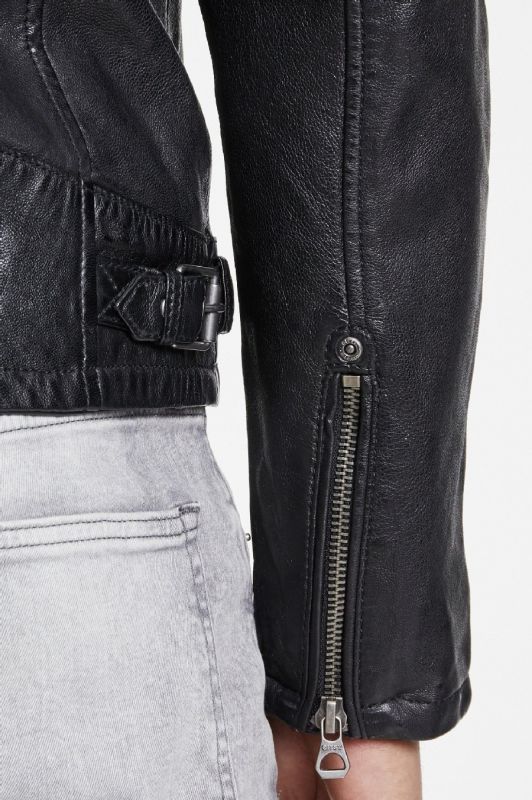 Lederjacke GIPSY Rylo-LAKEV-bio-black