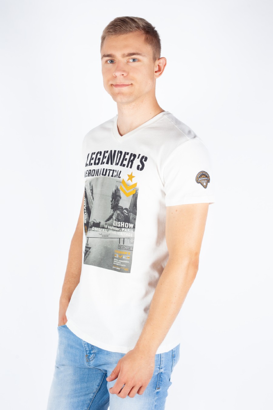 T-särgid LEGENDERS HERRISSON-OFF-WHITE