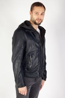 Nahkjakid DEERCRAFT DMJunis-LASOV-black-blu