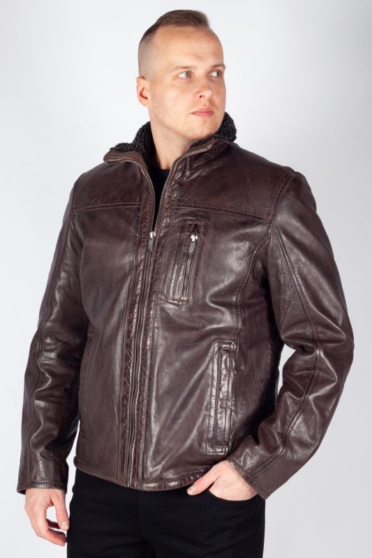 Nahkjakid DEERCRAFT 3701-0163-dark-brown