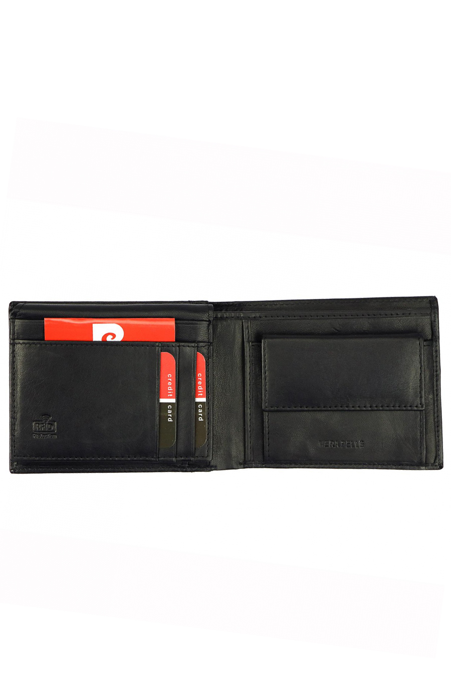 Wallet PIERRE CARDIN 8806-EKO16-NERO-ROSSO