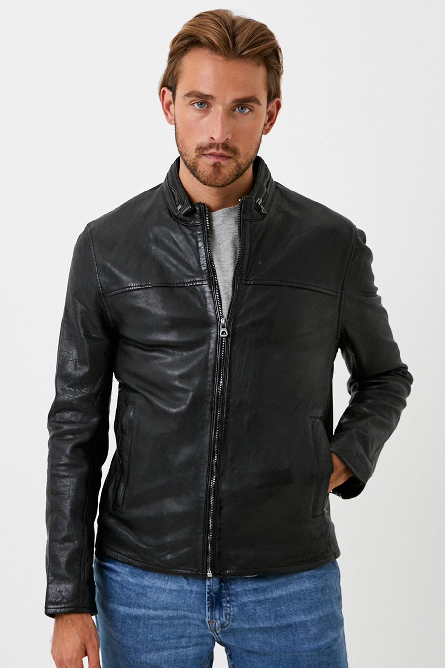 Leather jacket GIPSY 1201-0454-Black