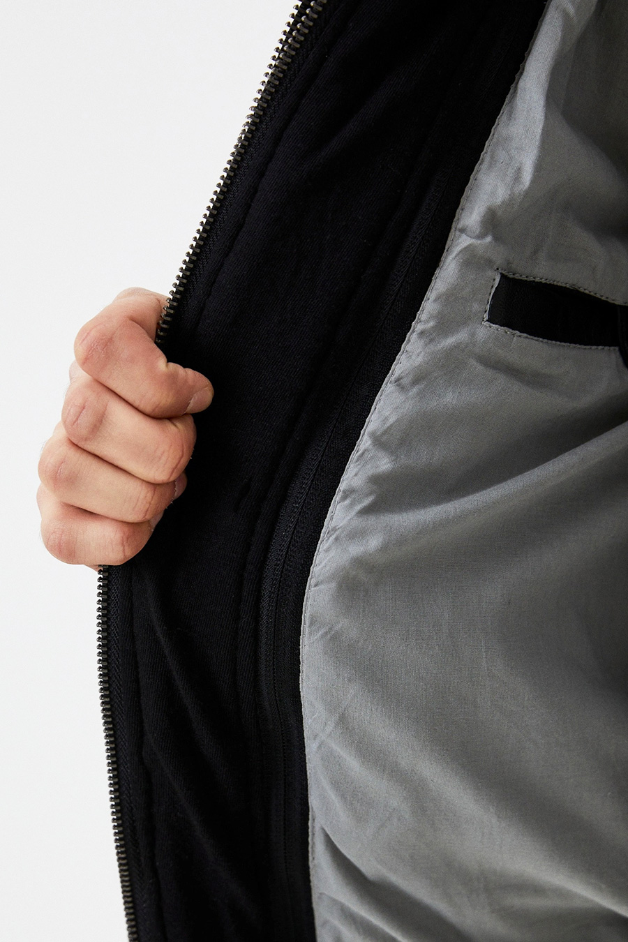 Leather jacket with lining GIPSY 1201-0466-Black