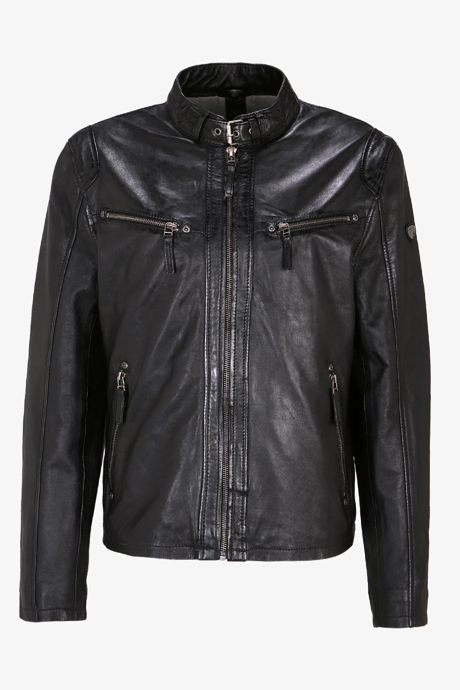 Leather jacket GIPSY Coby-S16-LAKEV-BIO-BLACK