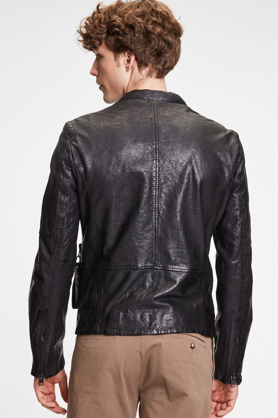 Leather jacket GIPSY G2BKrain-SF-LAMAXV-BLAC