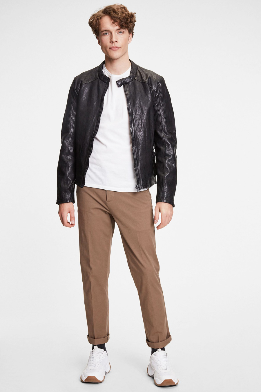 Leather jacket GIPSY G2BKrain-SF-LAMAXV-BLAC