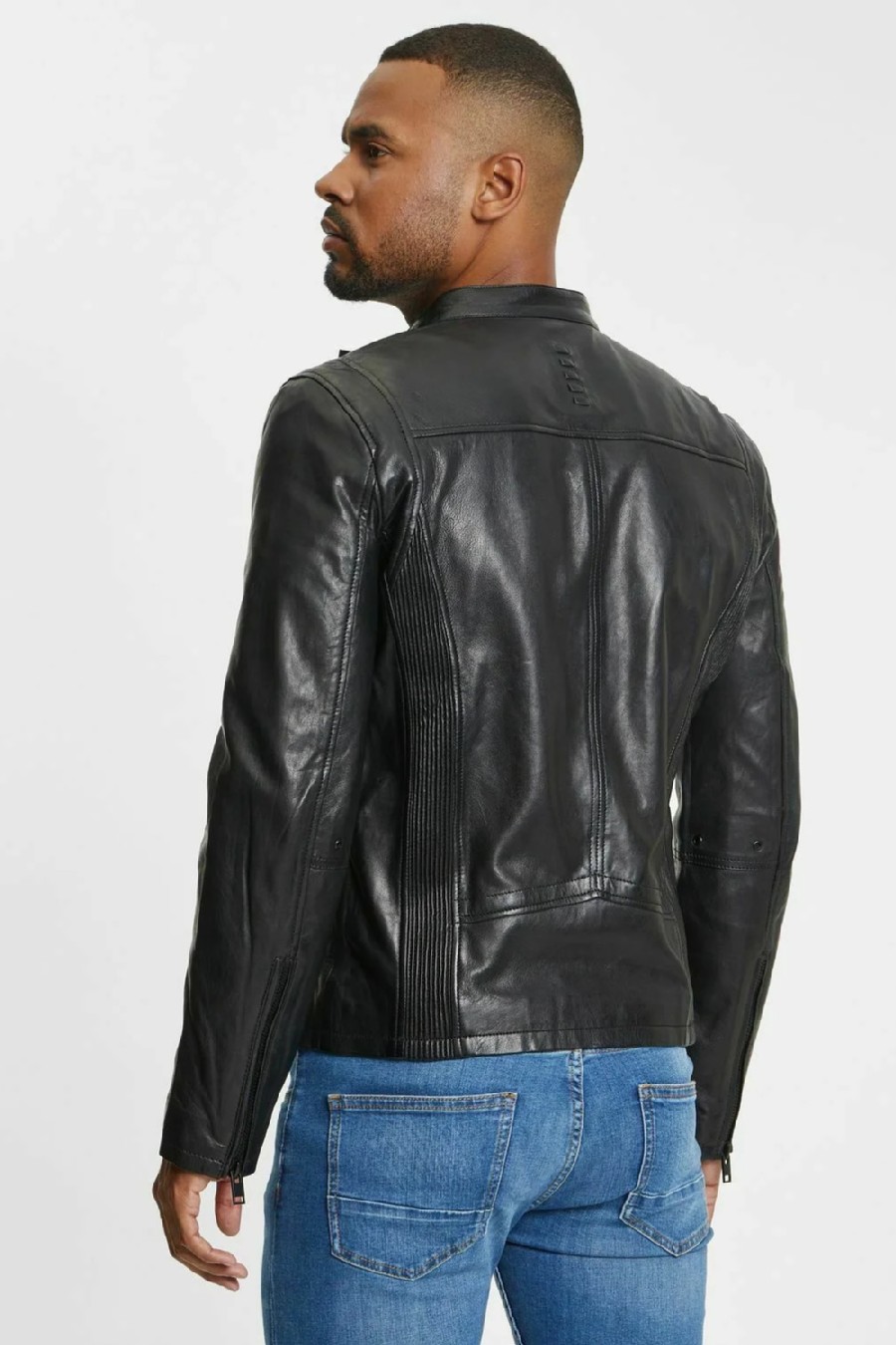 Leather jacket GIPSY G2MAlim-SF-LABRIV-black