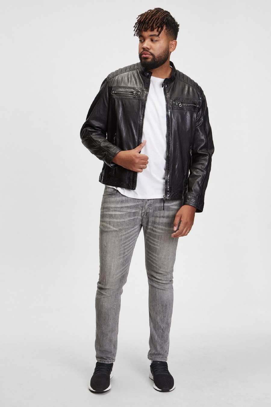 Leather jacket GIPSY GMGilian-CF-LONTV-black