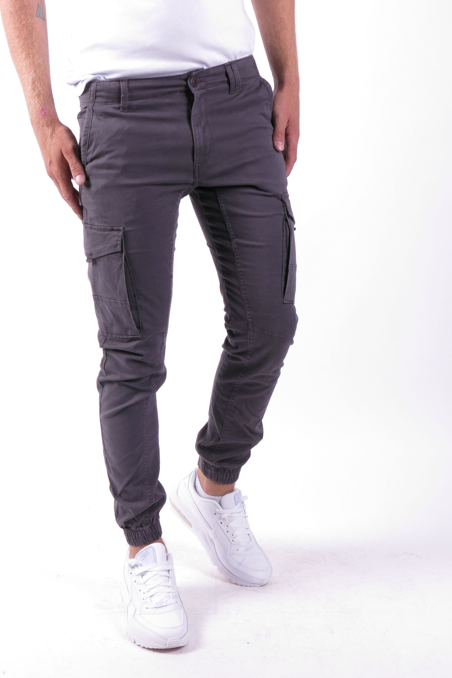 Cargo trousers JACK & JONES 12140326-Asphalt