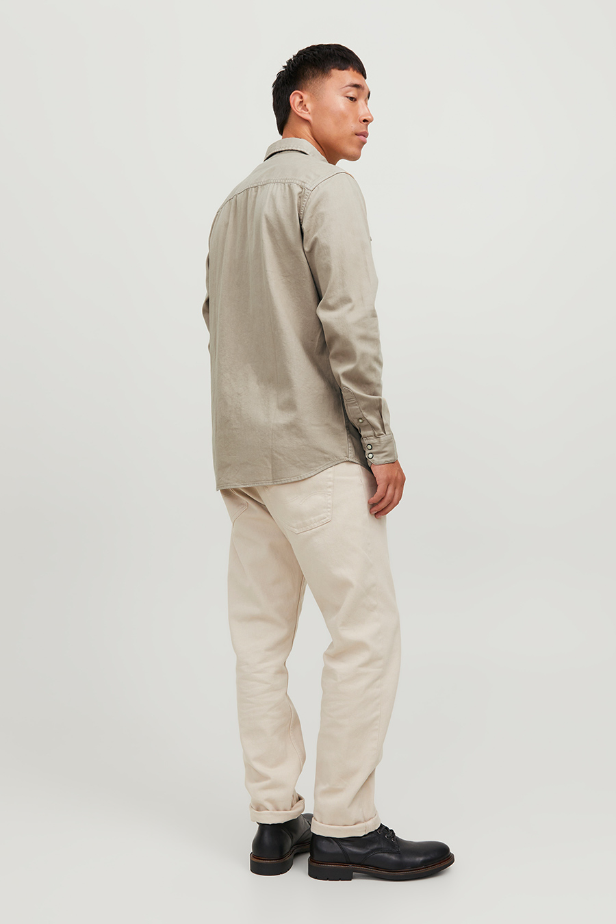 Denim shirt JACK & JONES 12138115-Crockery