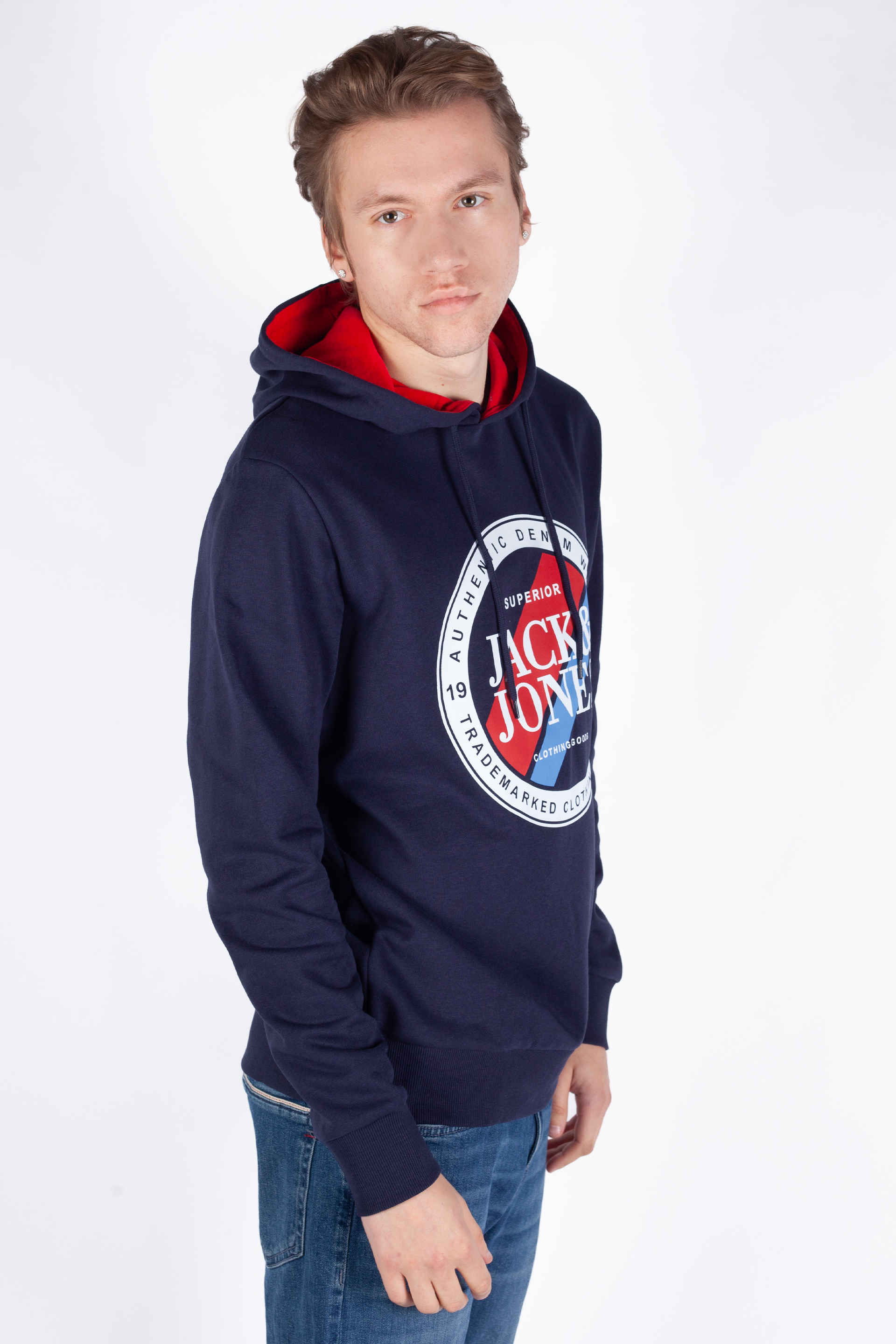 Hoodie JACK & JONES 12250266-Navy-Blazer